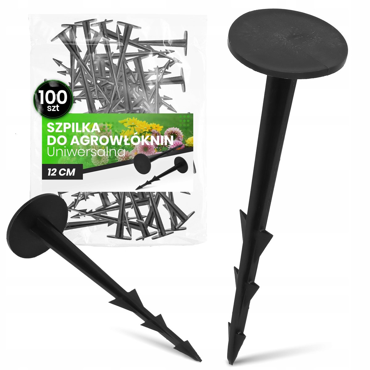 100x Grondpennen 12cm voor Agradoek, Netten & Folie - Merkloos