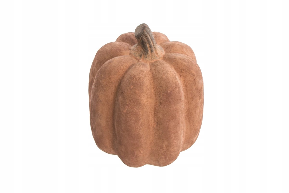 Decoratieve Keramische Pompoen - Donker Baksteen Rood, 31.5 cm