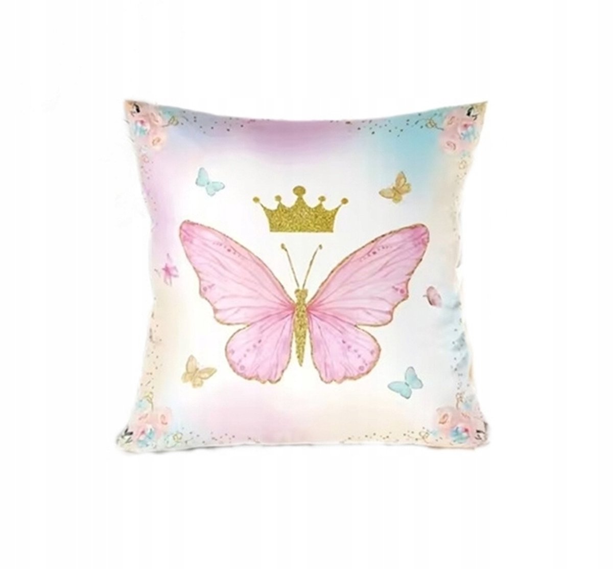 Decoratieve Velvet Kussenhoes 43x43cm Roze Motief