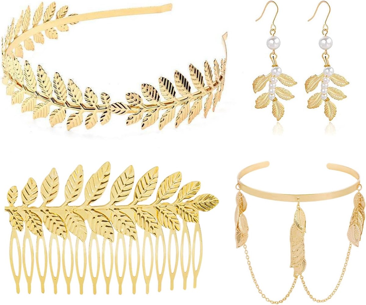 Griekse godin kostuum accessoires set - 4 delig - feestelijk - perfect voor themafeesten - ShopVlot