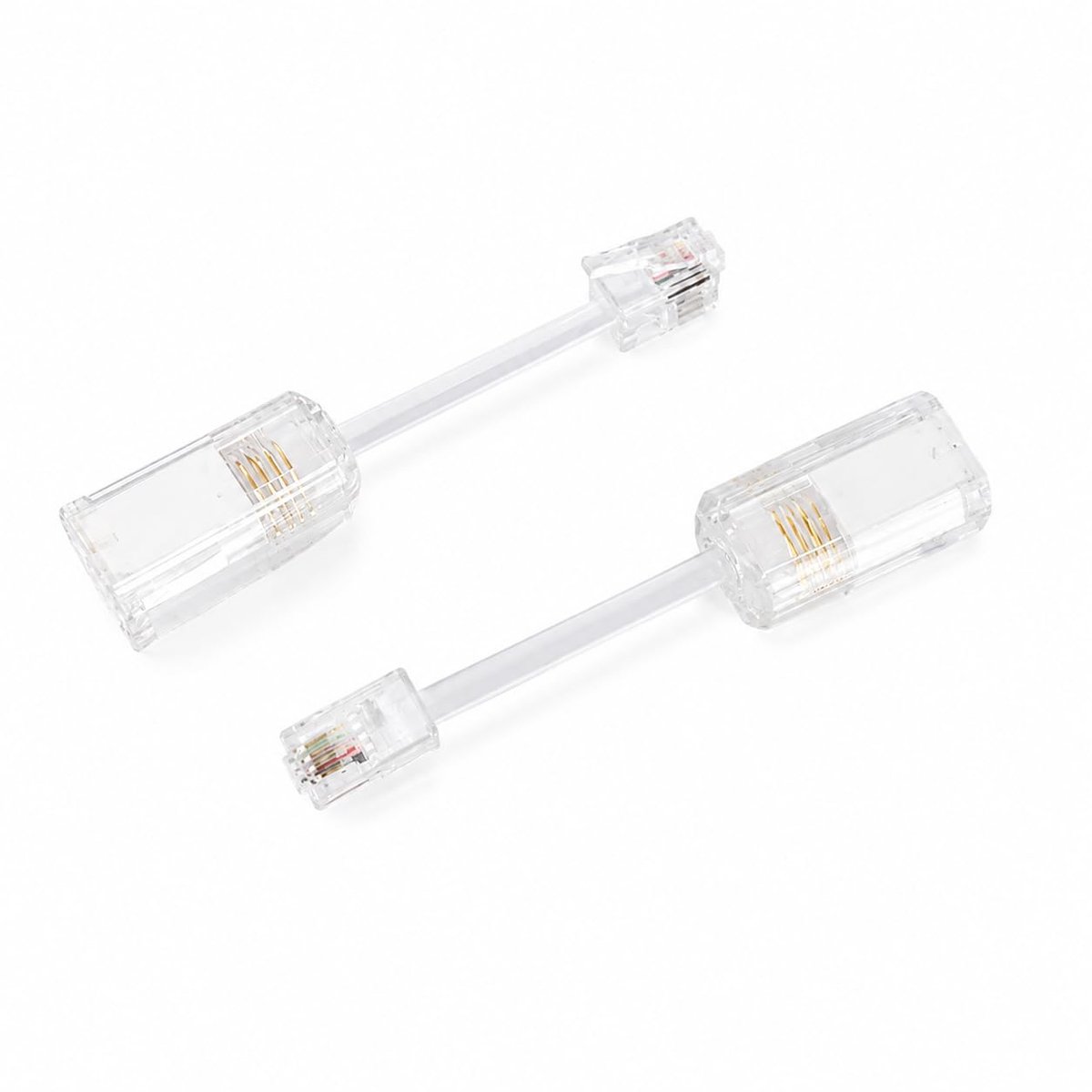Telefoon kabel ontwarrer RJ9 4P4C - 360° rotatie - voorkomt klitten - set van 2 - ShopVlot