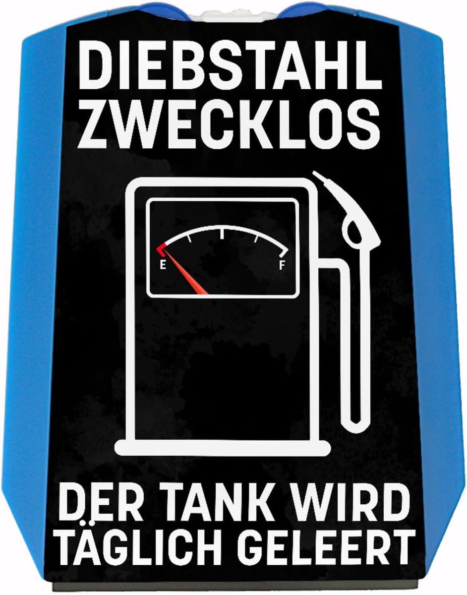 Parkeerschijf met lege tank - grappig ontwerp - perfecte autodecoratie - voor de frequente bestuurder - ShopVlot