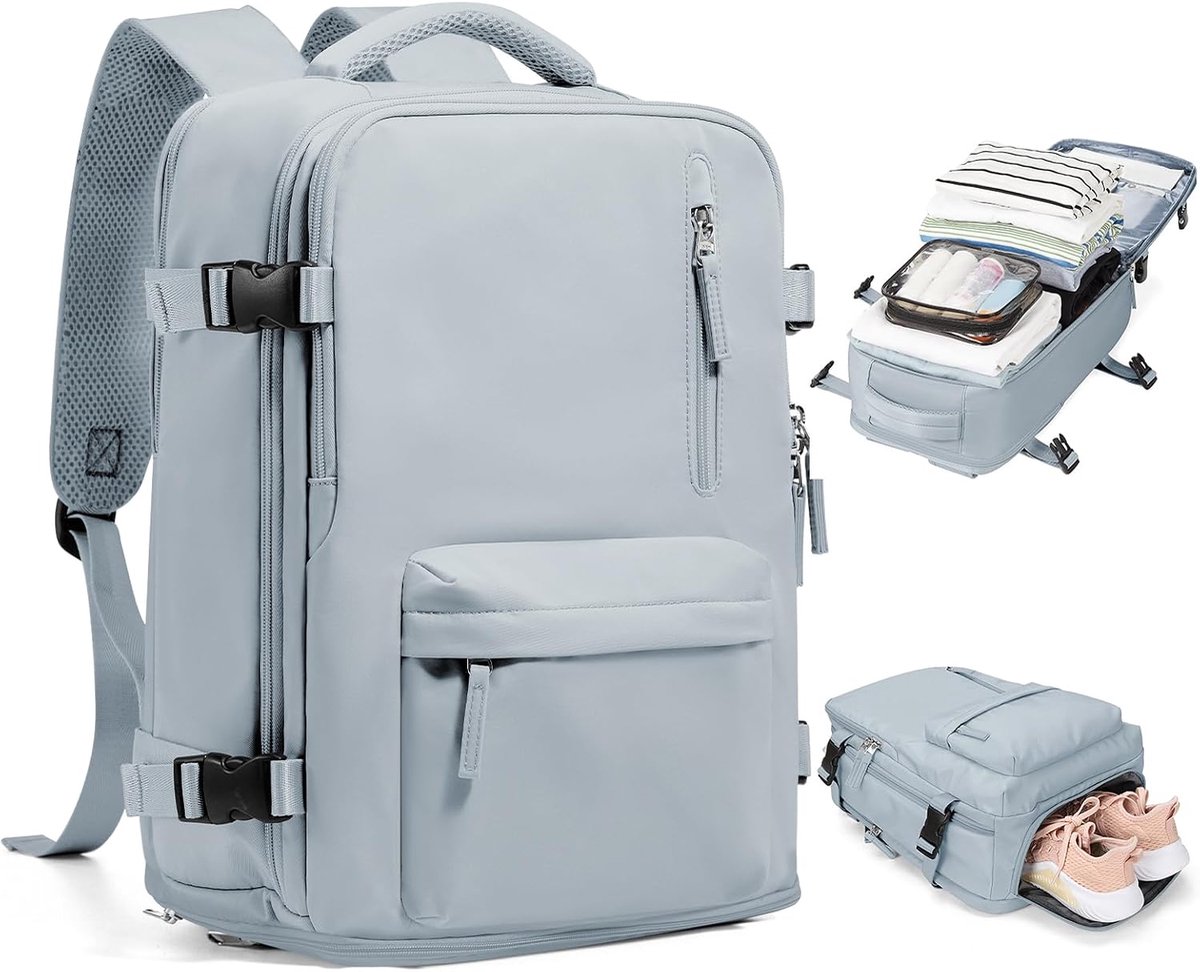 Reisrugzak 40x30x20 - Waterdicht - Voor Ryanair en Wizz Air - Ideaal voor laptop en zakenreizen - ShopVlot
