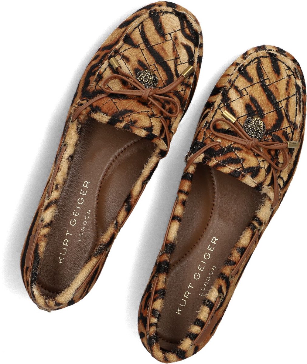 Kurt Geiger London Eagle Moccasin Mocassins Dames - Instappers - Bruin - Maat 38