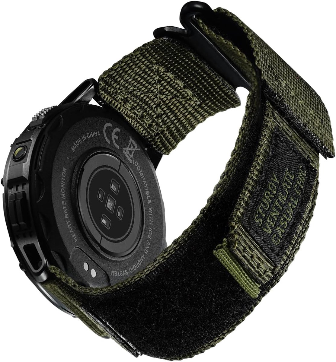 MEGALITH Nylon Watch Straps 22mm Quick Release Watch Band for Men Adjustable Breathable Soft Sport Bands for - ShopVlot