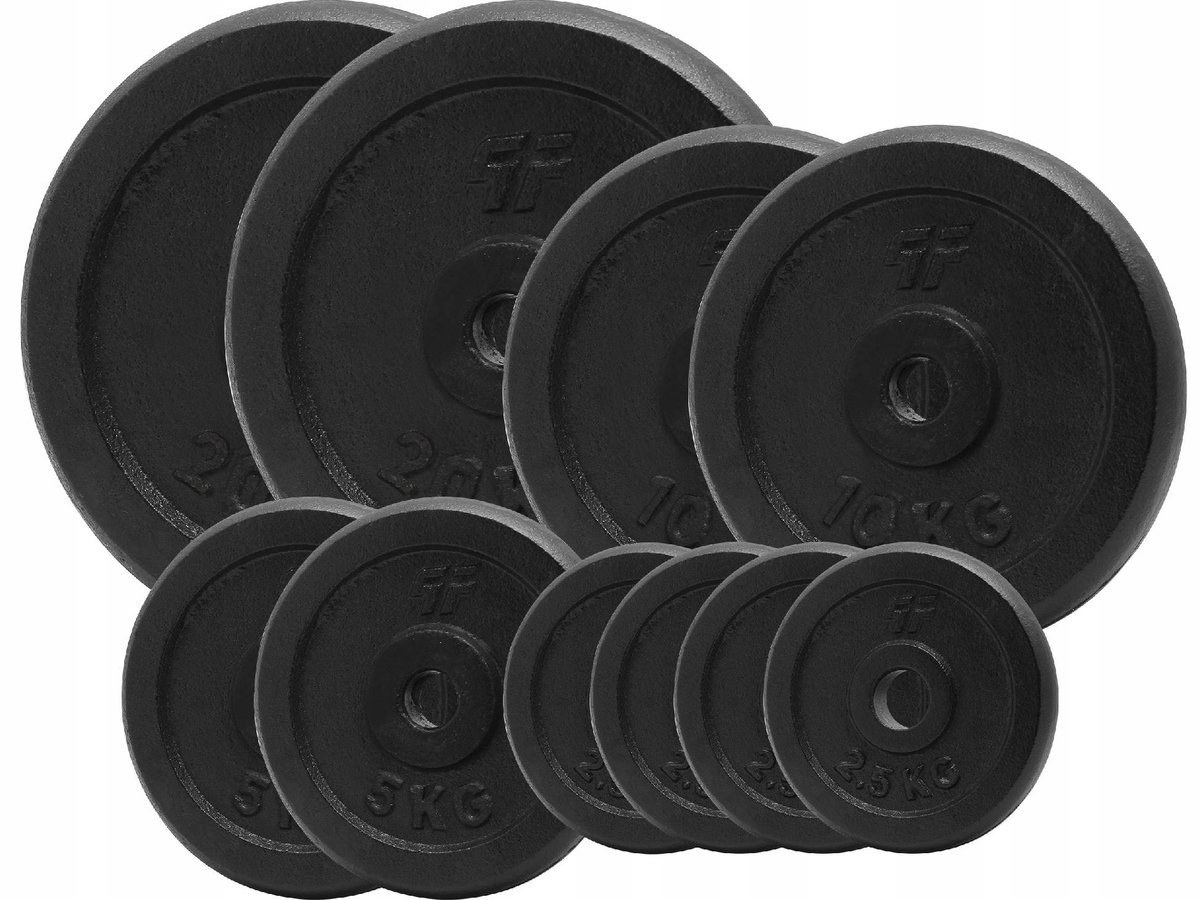 Merkloos IJzeren Haltergewicht Set 80kg, 29mm Opening