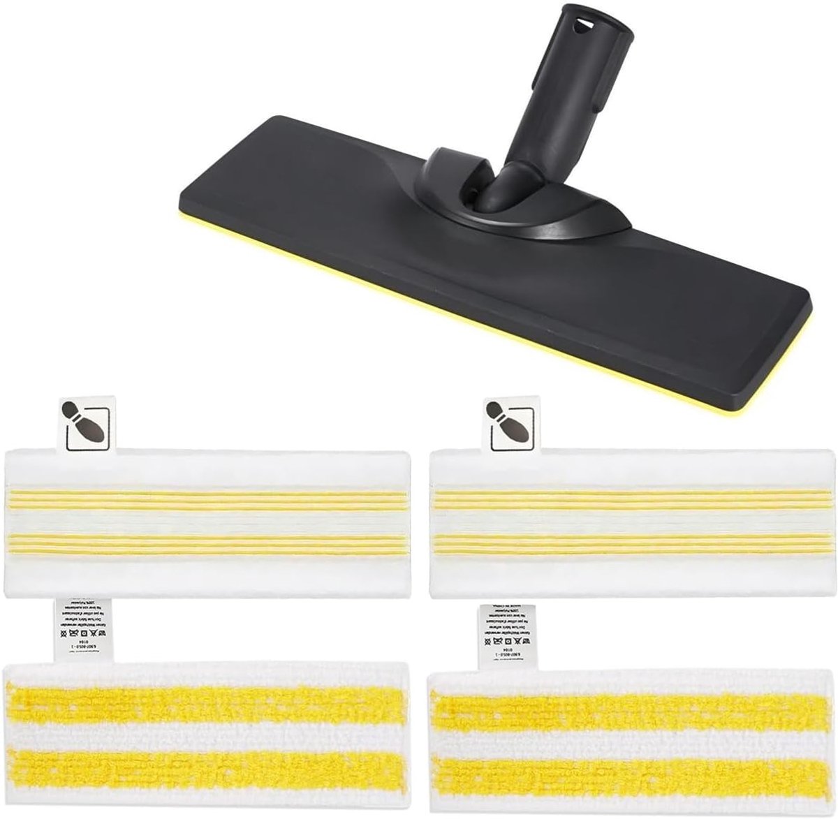Pack of 5 Floor Brush Set Accessories for Kärcher Steam Cleaner Easyfix SC2 SC3 SC4 SC5, 1 Floor Brush 4 Microfibre - ShopVlot