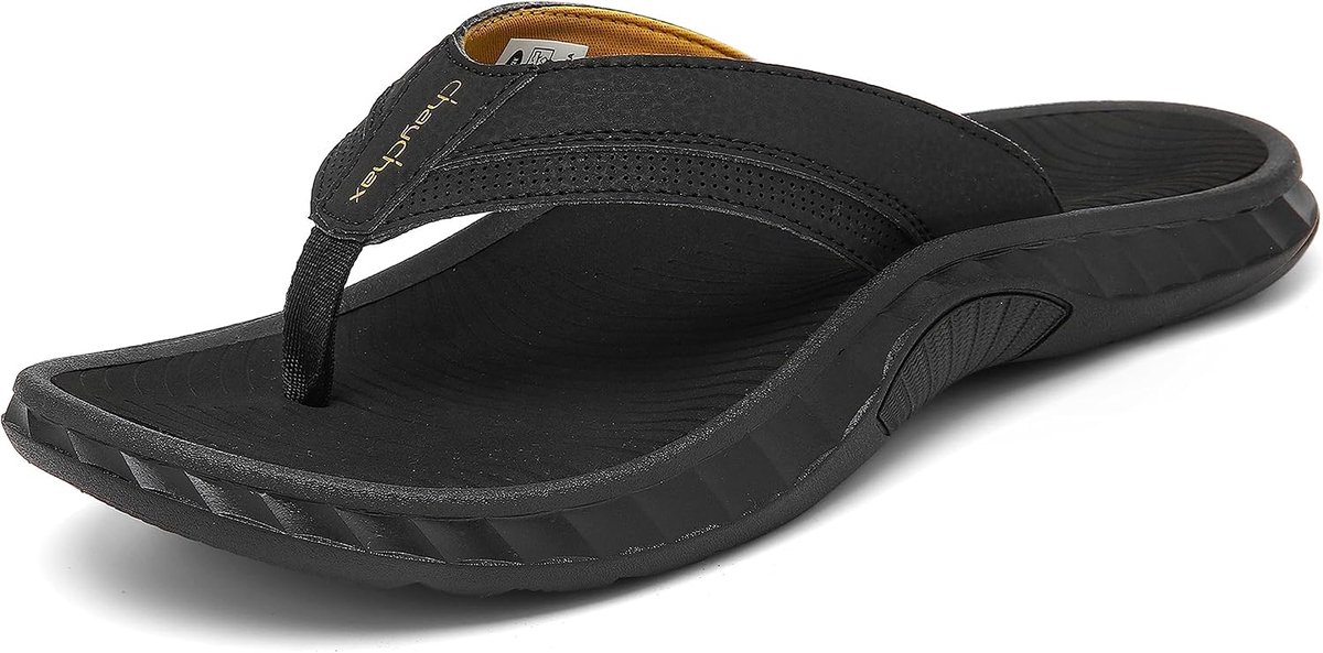ChayChax Men's Arch Support Beach Sandals Outdoor Sports Toe Separator Soft Footbed Sandals - ShopVlot