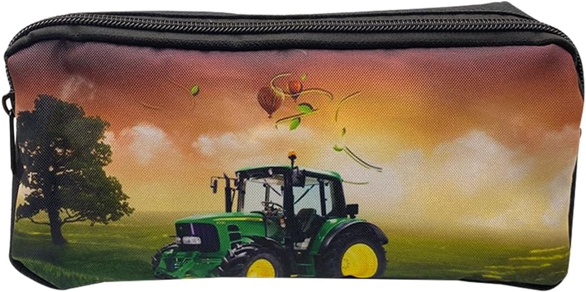 Pennenbak Tractor Large - Geel Polyester - Duurzaam en Ruim - Geschikt voor School - ShopVlot