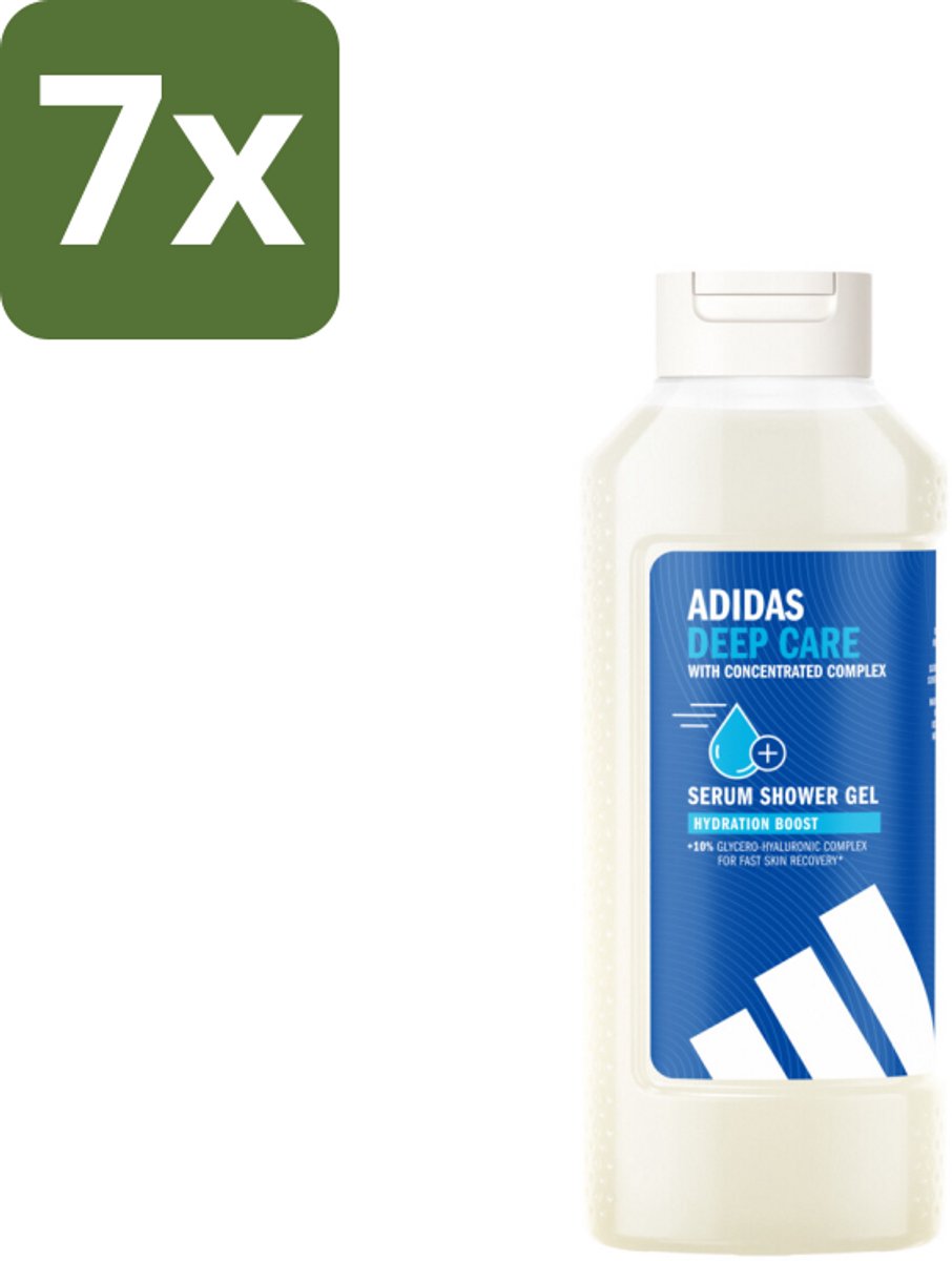 Adidas – Douchegel – Active Skin & Mind Deep Care – 400 ml - Bulkverpakking - 7 stuks