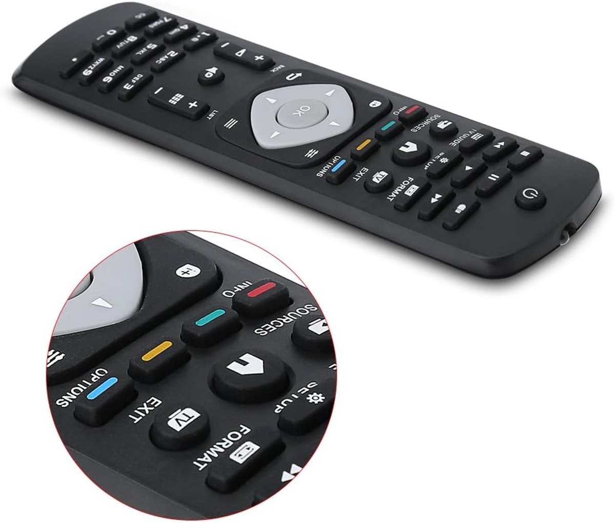 Universele afstandsbediening voor LCD, LED en plasma TV - Geen programmeren nodig - Directe zender toegang - ShopVlot