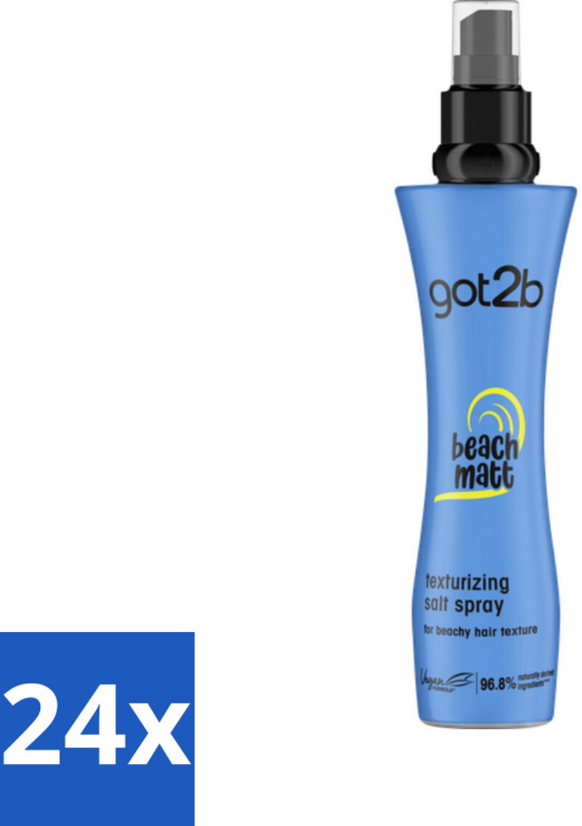 24 x Got2B - Salt Spray - Beach Babe - 200 ml - Strandlook - Zout Spray - Textuur - Volume - Natuurlijke Look