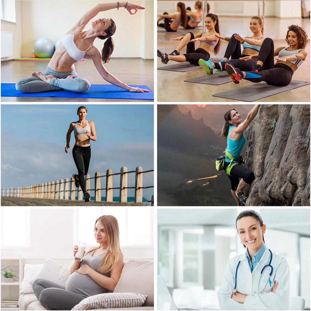 Pilatessokken 36/40 EU - katoen - antislip - ideaal voor yoga en zwangerschap - ShopVlot