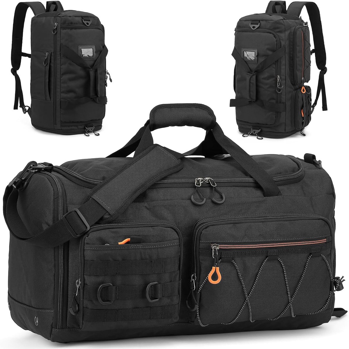 Plunjezak grote maat - zwart - unisex - ideaal voor sport en vakantie - ShopVlot