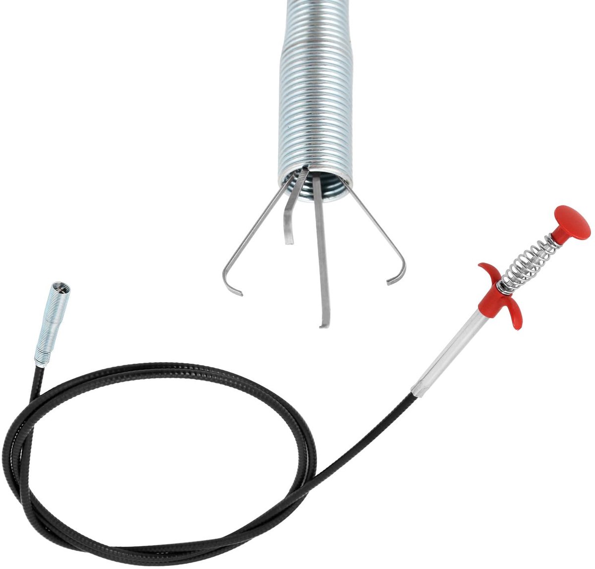 Krallengrijper 200 cm - Flexibele afvoerspirale met ergonomische grip