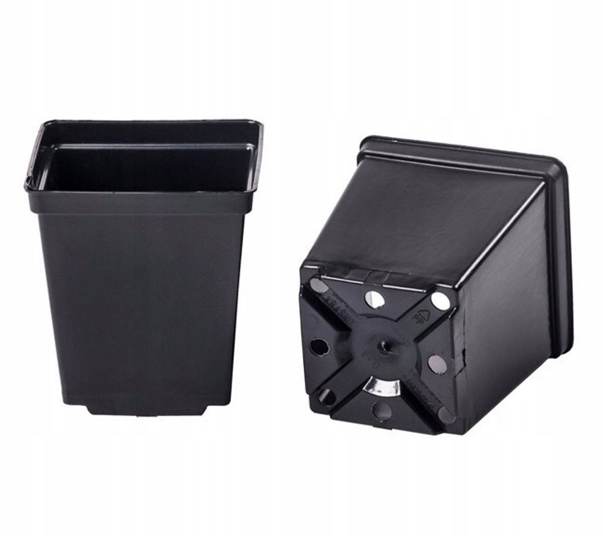 Set van 20 Merkloze Vierkante Kweekpotten 1L - 11x11x12cm