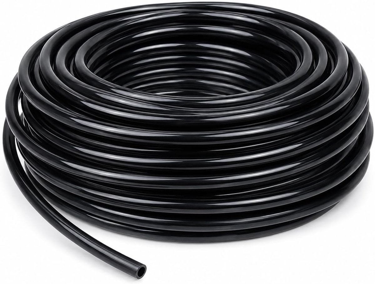 Druppelirrigatieslang, 8-11 mm, 10 m, zwart, micro-irrigatieslang, lege verdelerslang, druppelirrigatieslang, rol voor - ShopVlot