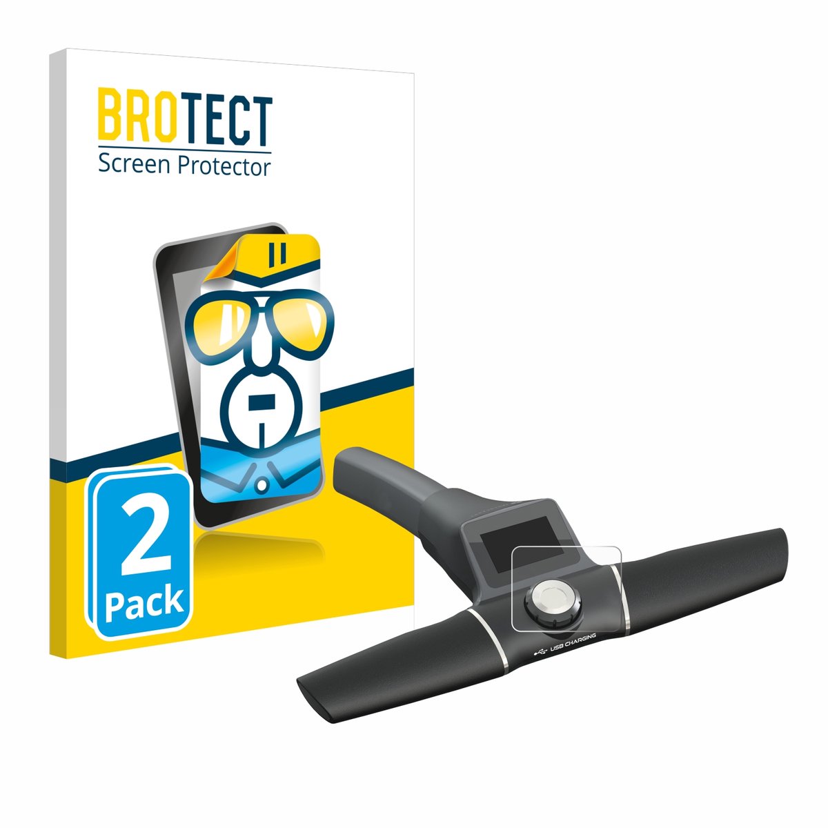 BROTECT - Screenprotector voor Motocaddy S1 Electric Trolley (2022) - Folie Beschermfolie transparant 2 Stuks