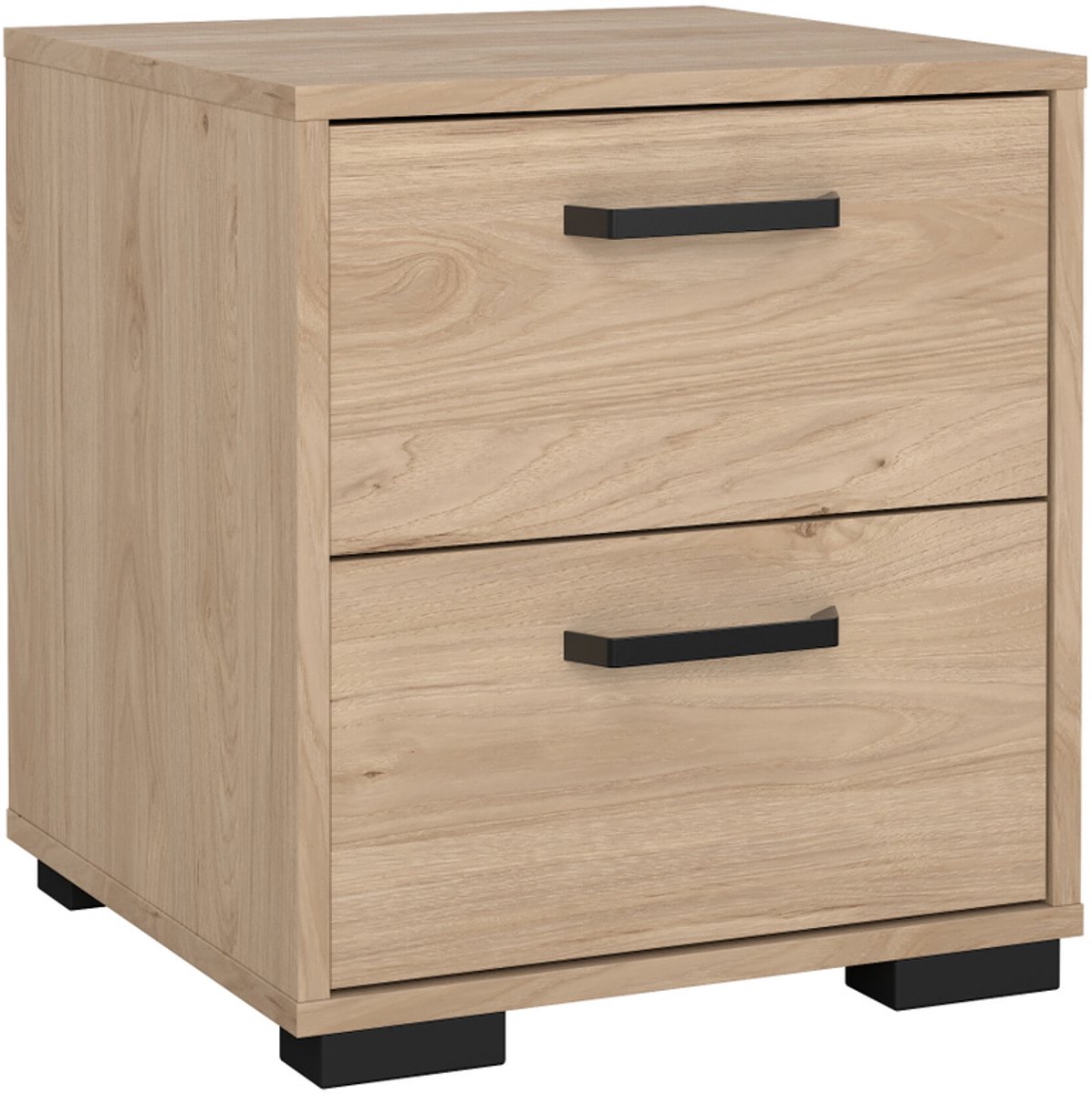 Nachtkastje Sofia 2 lades Hickory - Giga Living