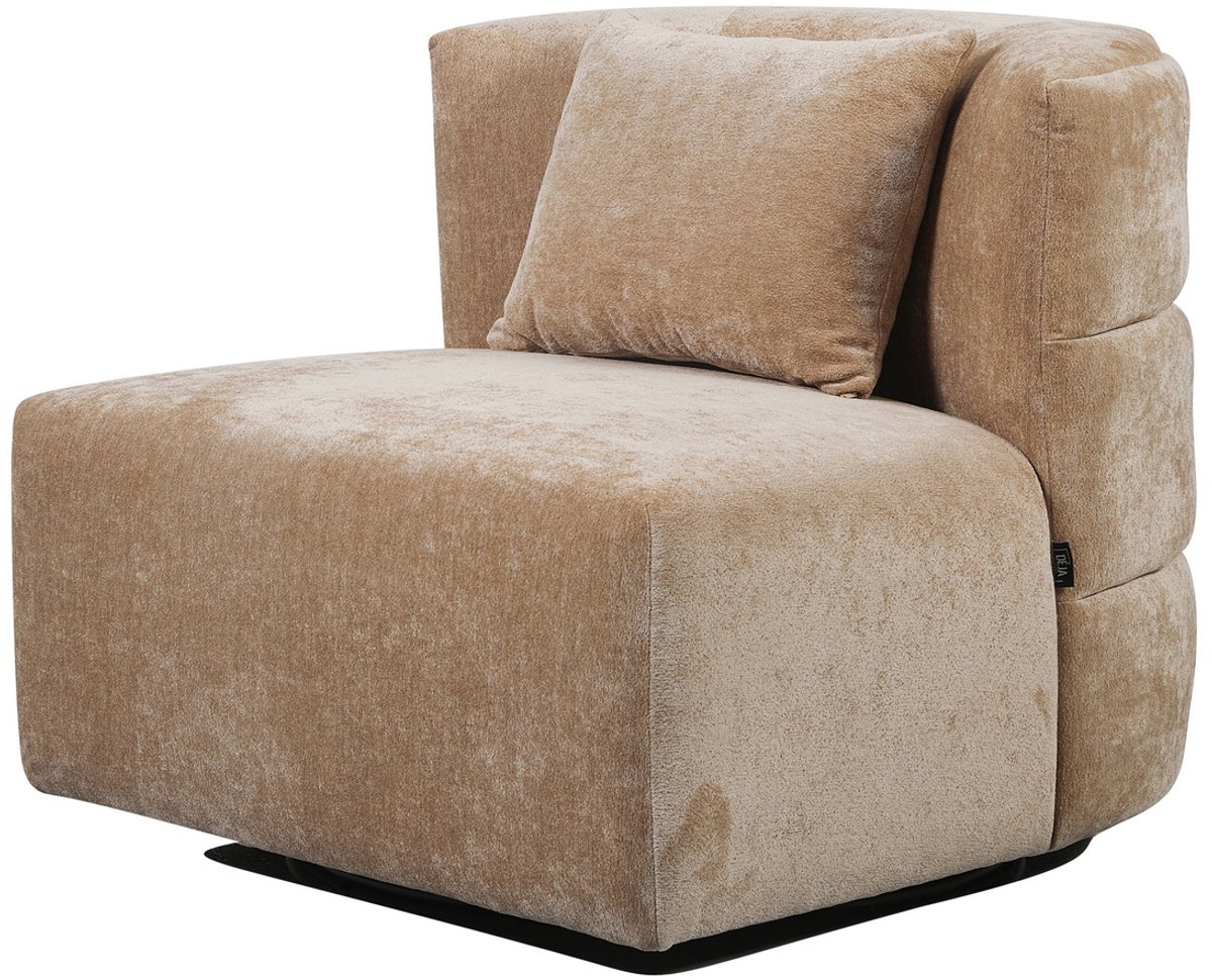 DÉJA Living Draaifauteuil Ethan - Taupe Stof - 88x95x75cm