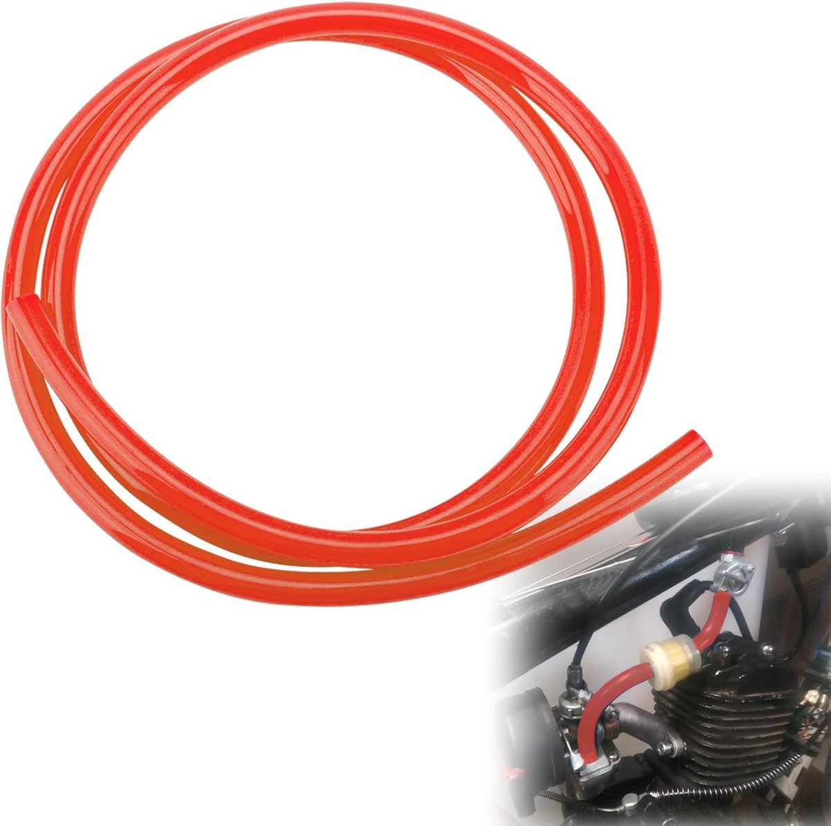 Brandstofslang 5 mm x 8 mm - Flexibele Benzine en Diesel Slang - Hoge Weerstand - ShopVlot