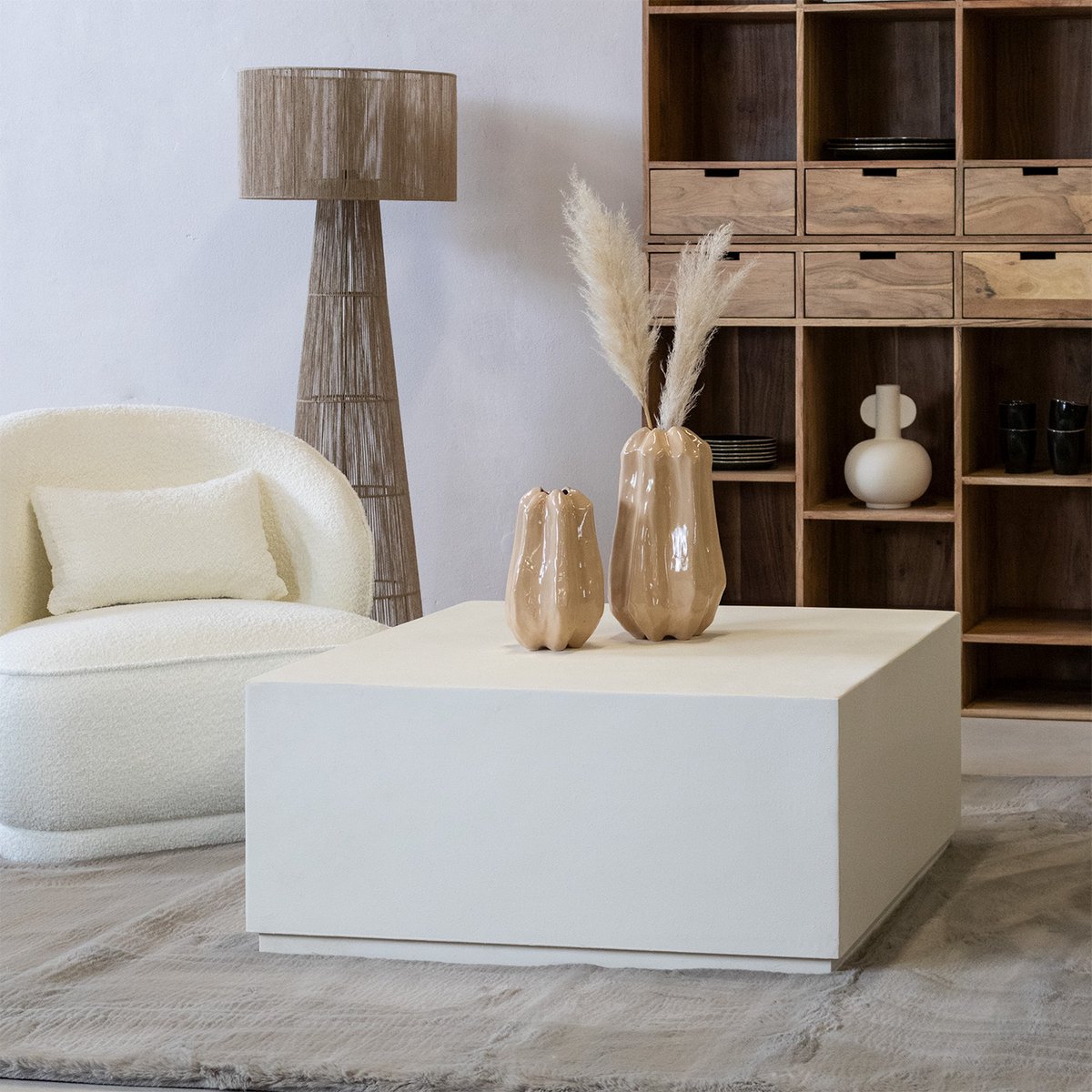 Giga Meubel Salontafel Evi - Vierkant - MDF - 90cm