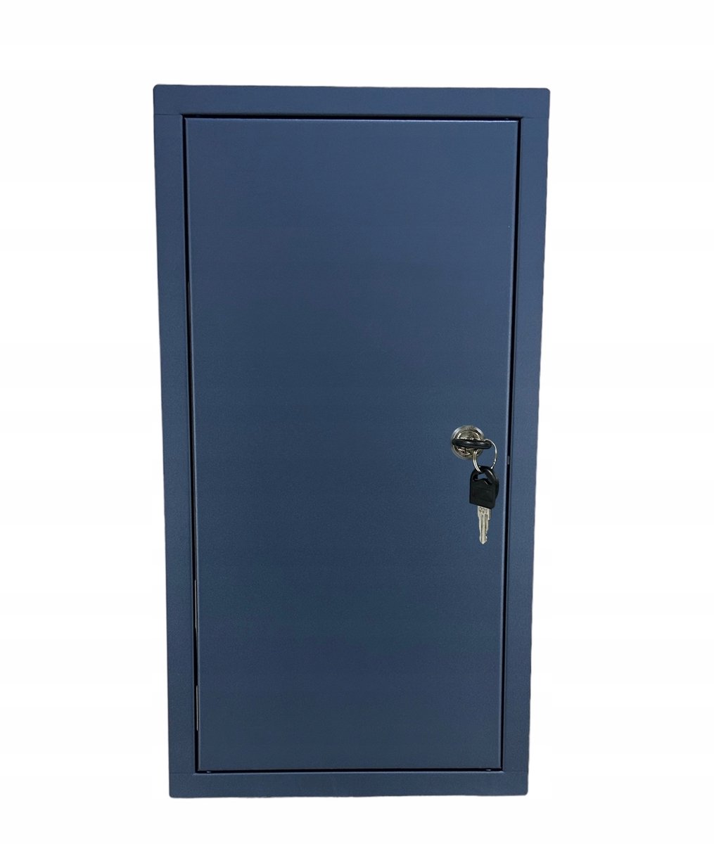 Merkloos Metalen Inspectieluik met Sleutel 30x60 cm Antraciet