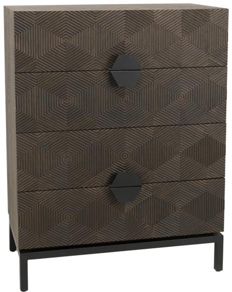 Tower Living Ladekast San Marino - Bruin Hout - Incl. Opbergruimte - 85x45x110cm