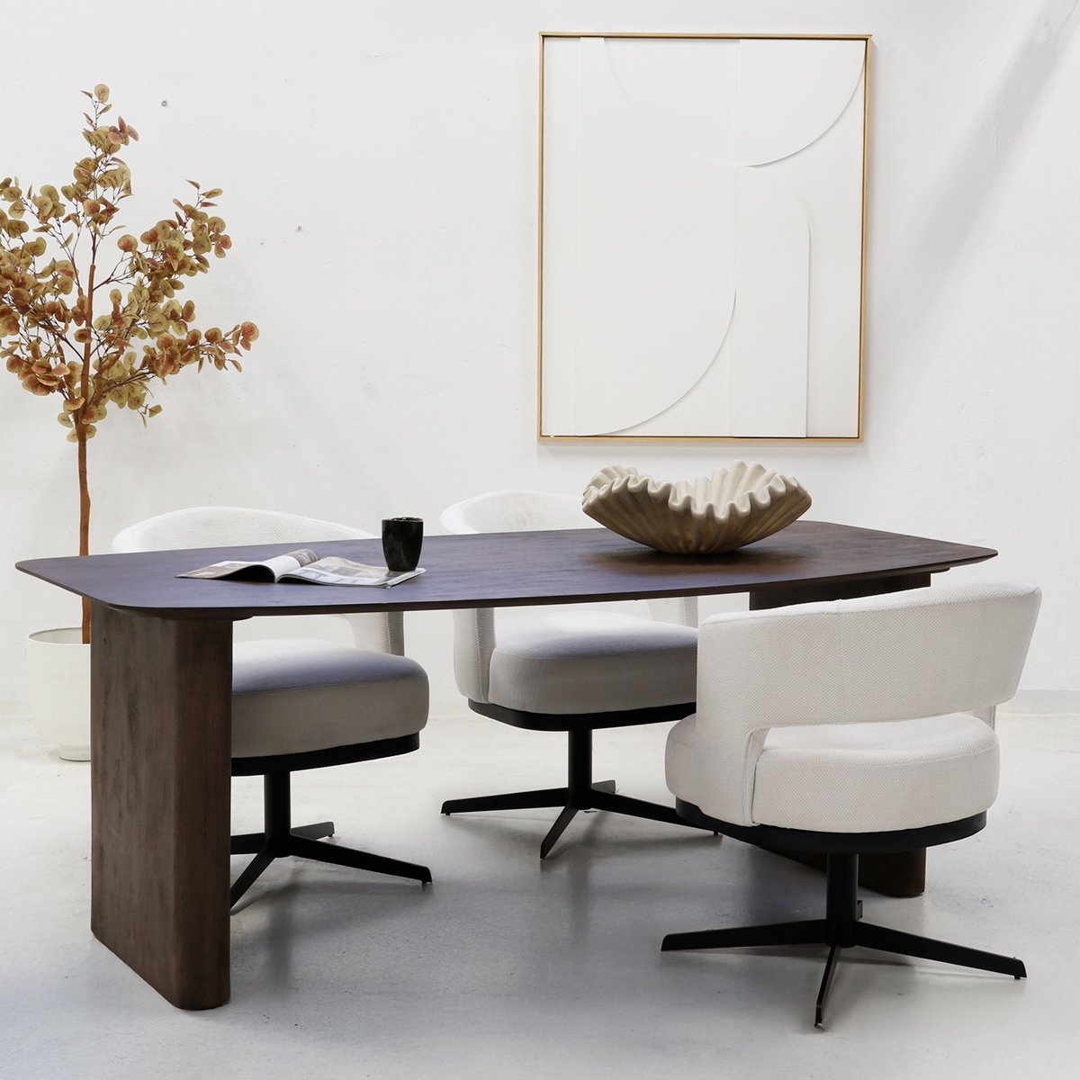 Giga Meubel Eettafel Dai - Mangohout - 200cm