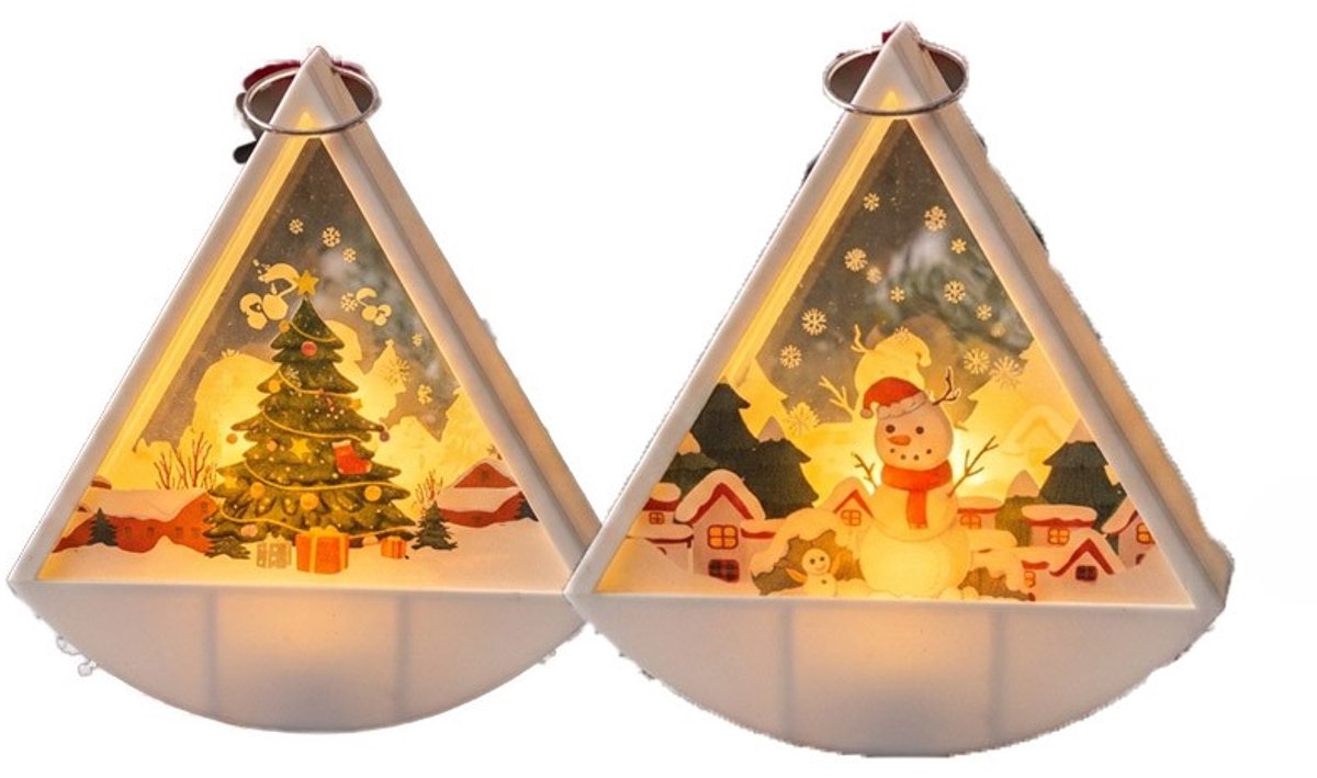 2stuks -lamp - lampen - lampjes - kerstverlichting buiten - kerstverlichting op batterij - kerstverlichting binnen - kerstverlichting binnen warm wit - verlichting decoratie - Geef je familie een hartverwarmend cadeau.