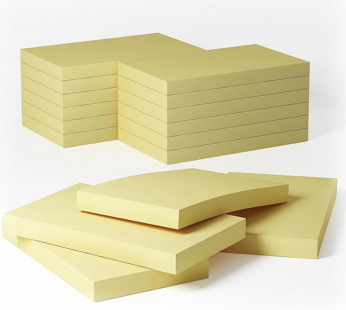 Classics Yellow Sticky Notes Self Adhesive Mail Notepads Are Strong Adhesive Notes (76 x 127mm -24 pads) - ShopVlot