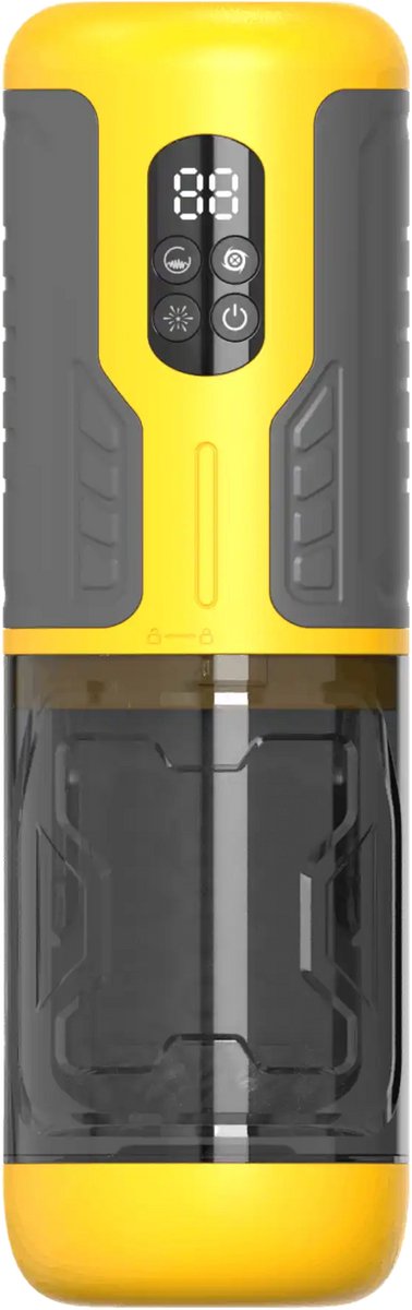 Mon Amour Axio Masturbator - Automatische Masturbator - Vibrerende Telescopische Kop - Rotatie - 7 Vibratiestanden - 7 Telescopische Bewegingen - Manchon Met Textuur - Voor Mannen
