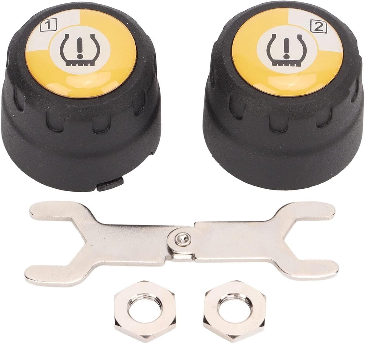 Tire Pressure Sensor, Bluetooth TPMS 2 External Sensor Tire Pressure Monitoring System Real Time Pressure Temperature - ShopVlot