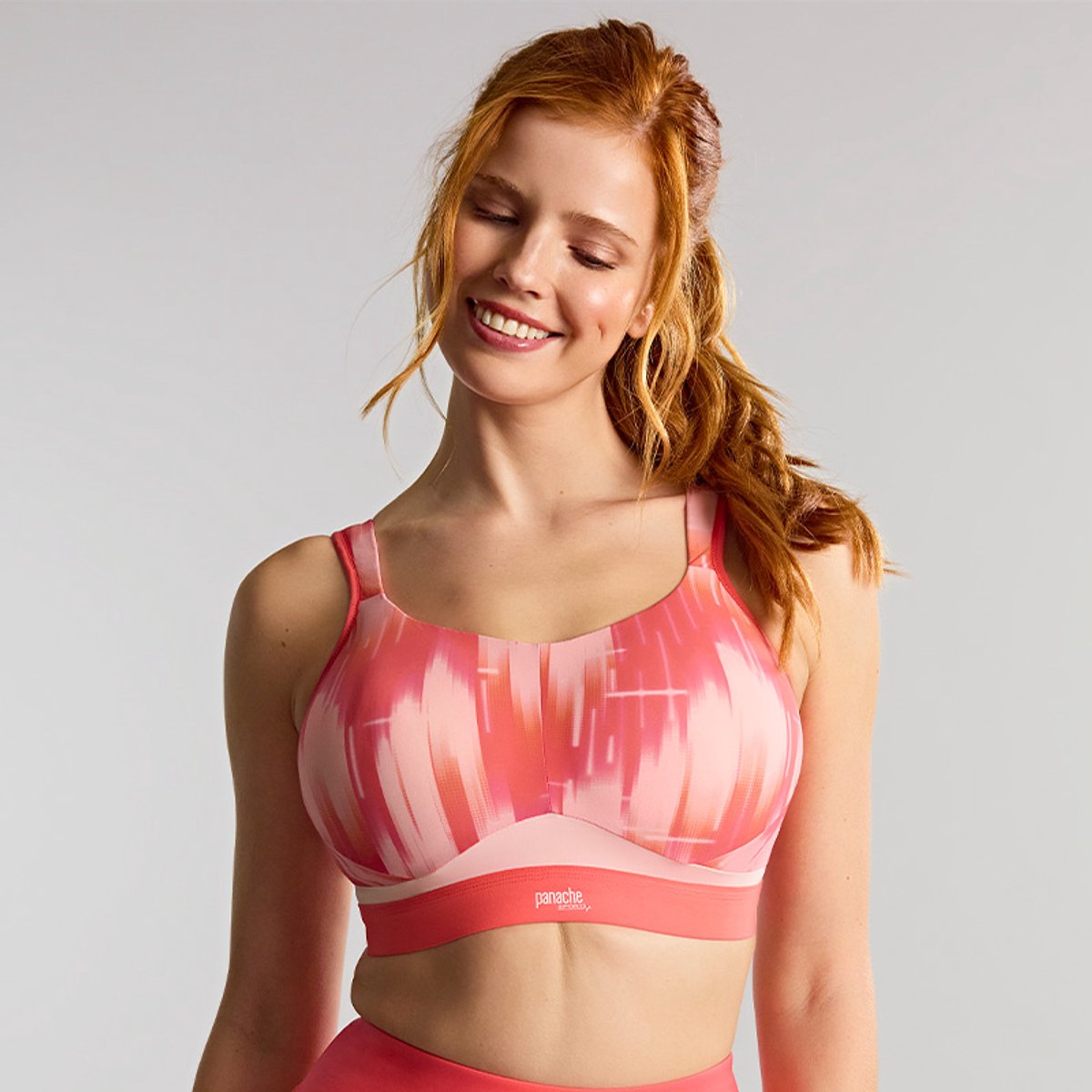 Panache - Boundless Voorgevormde Sport BH - Pink Abstract - 90E