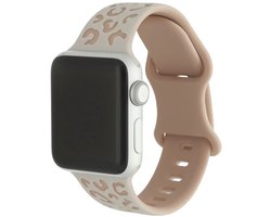 123watches Wild bandje - siliconen - sterrenlicht roze - 38 · 40 · 41 & 42 mm - Geschikt voor Apple Watch series 1/2/3/4/5/6/7/8/9/10/11/12/SE/SE2/SE3