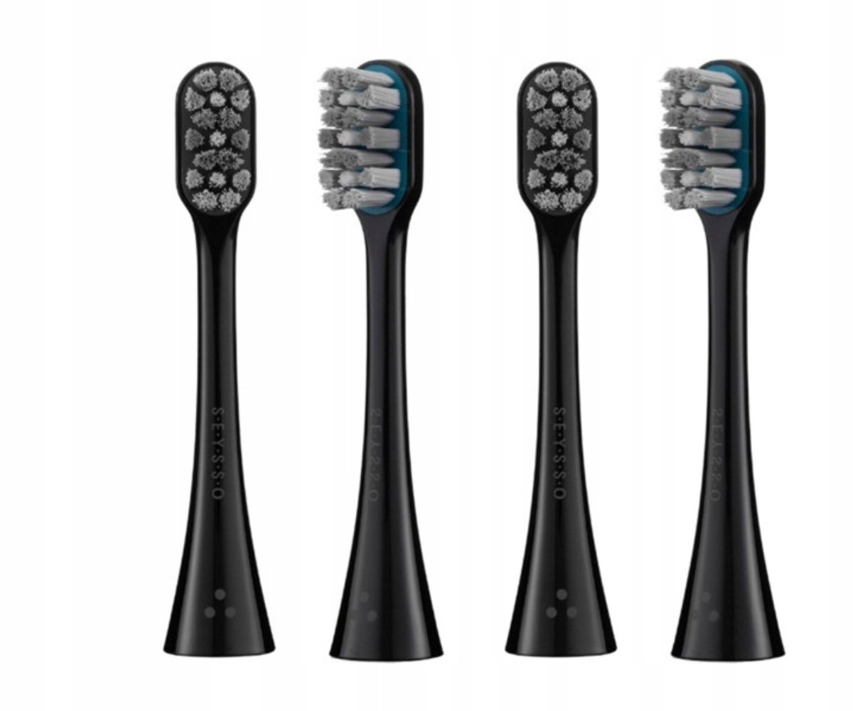 SEYSSO Hypertech Efficiency opzetborstels - 4 stuks, zacht, zonder koper
