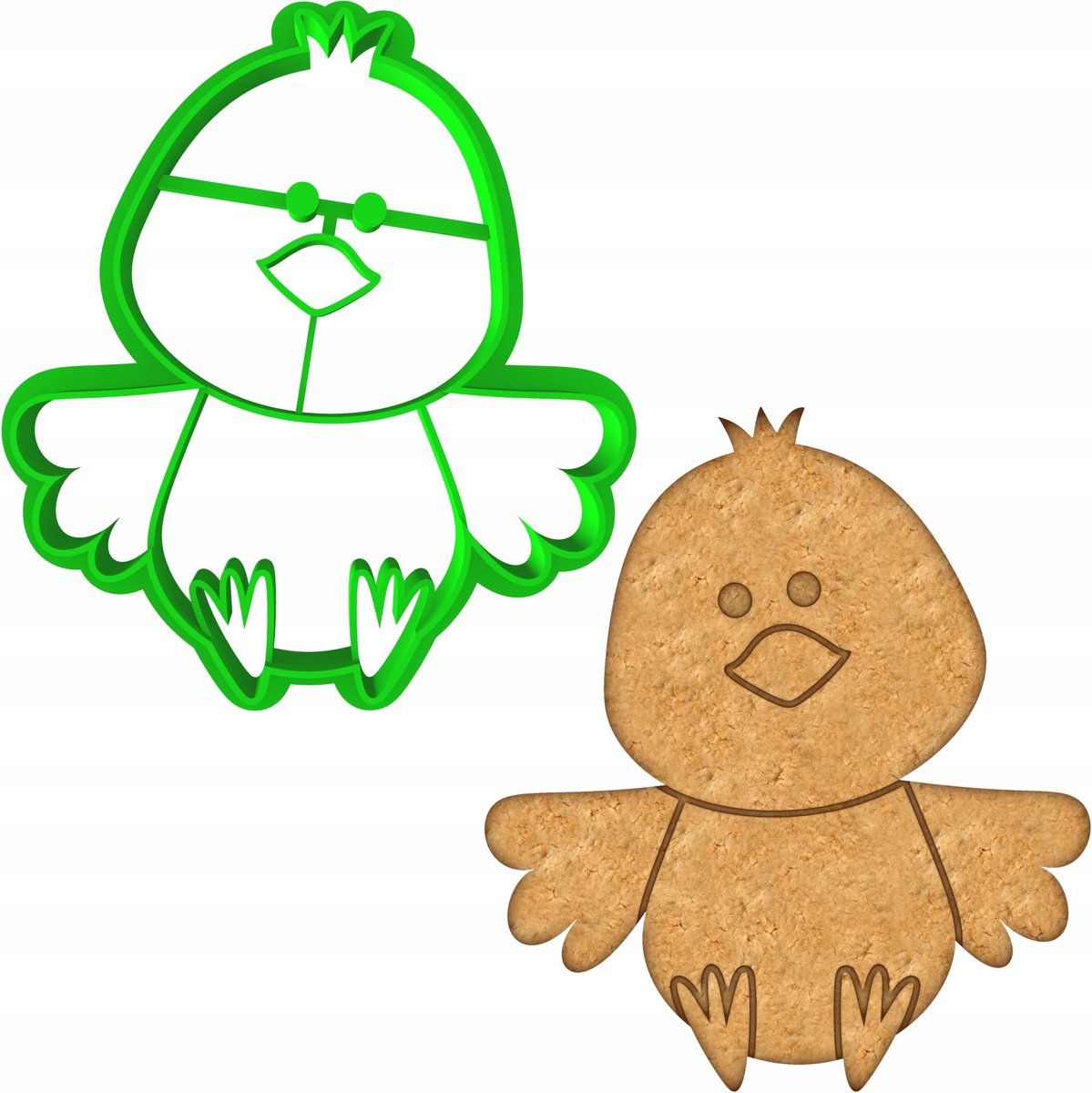 Paasei Koekjesvorm Kip & Kuiken 8cm - Bakvorm voor Koekjes & Koekjes