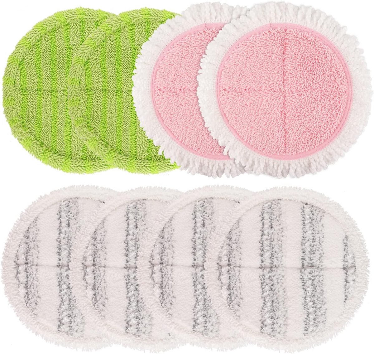 Vervangende Dweilpads - Wit - 6.3 inch - Voor Draadloze Elektrische Spindweil - Geschikt voor Diverse Vloeren