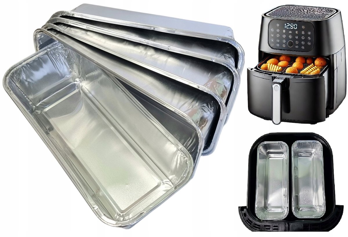 Aluminium Bakvormen voor Airfryer & Oven - 5 stuks, 1L