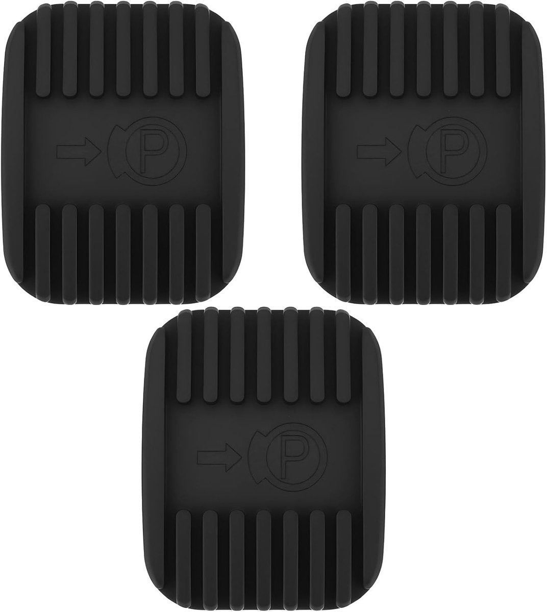 Vorkheftruck Pedaal Rubber Pads 3 Pack - Compatibel met Toyota 8FGU25 - Veilige pasvorm - Stabiele tractie - ShopVlot