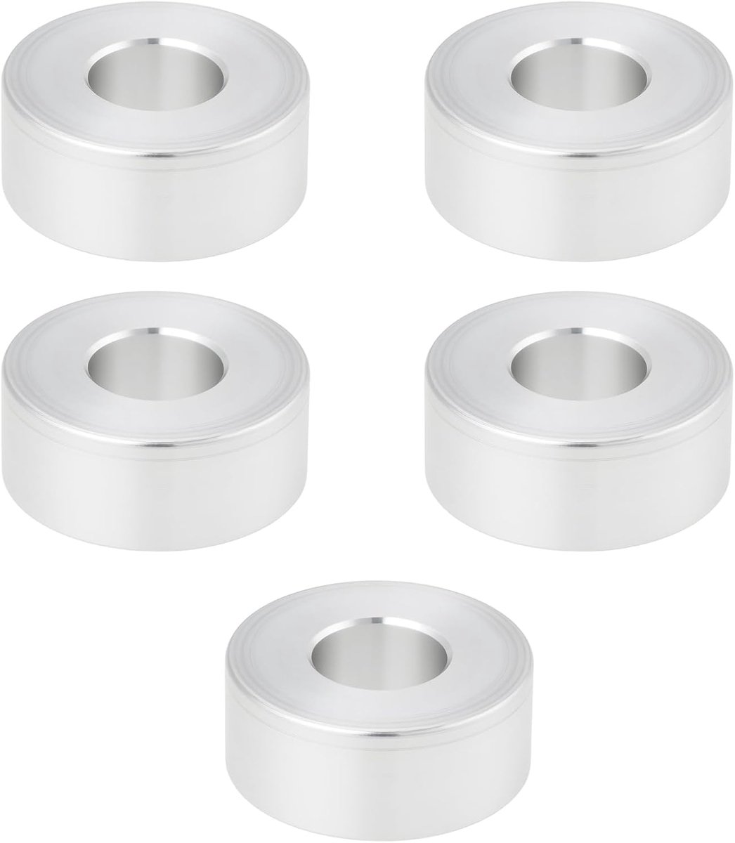 M10 Aluminium Bout Spacer 1cm ID - 24mm OD - 10mm L - Voor Schokabsorptie - ShopVlot