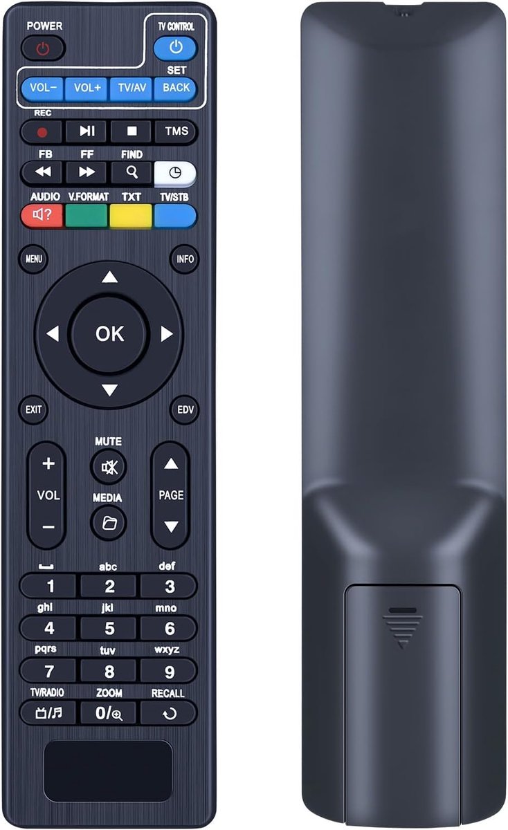 Vervangende afstandsbediening voor Edision Piccollo 3-in-1 ontvanger - eenvoudig in gebruik - geen programmeren nodig - ShopVlot