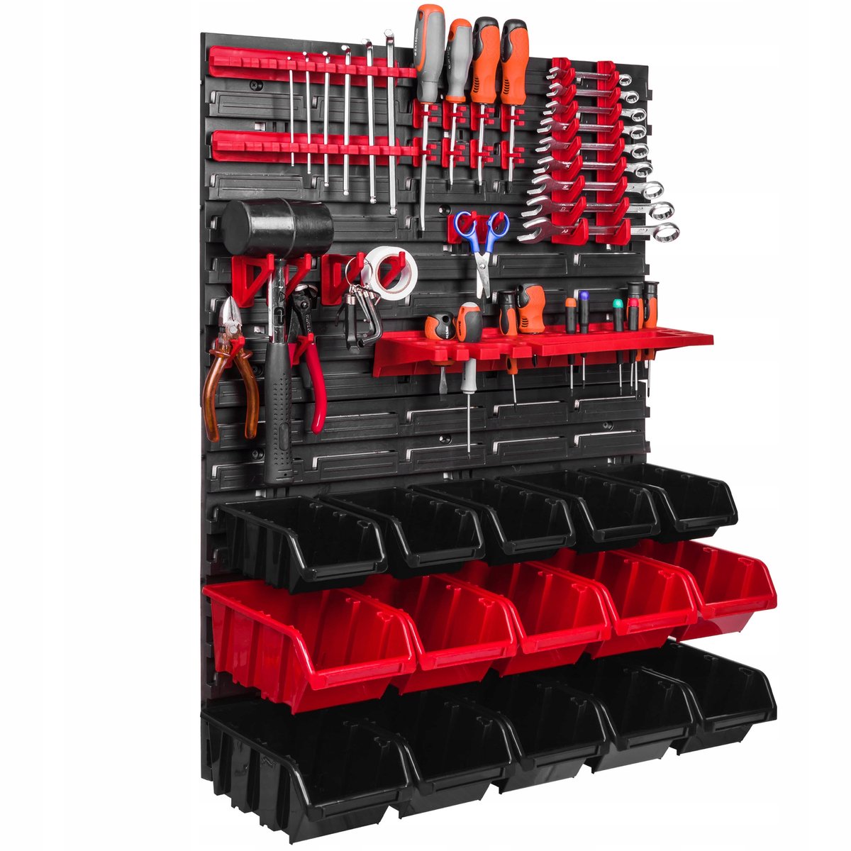 Gereedschapsbord 58x78cm met 15 Bakjes - Werkplaats & Garage Organizer