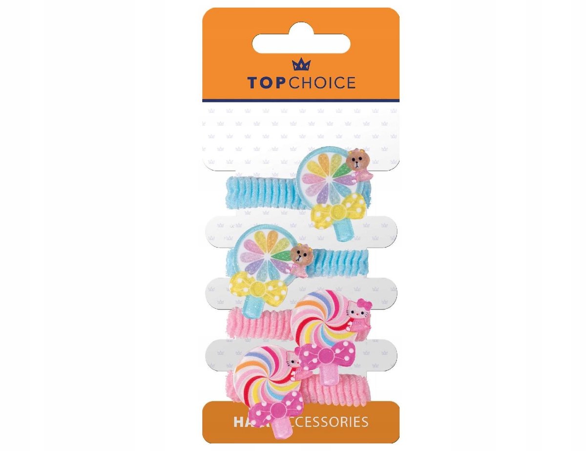 Top Choice Haarbanden Set - 4 Stuks Blauw & Roze