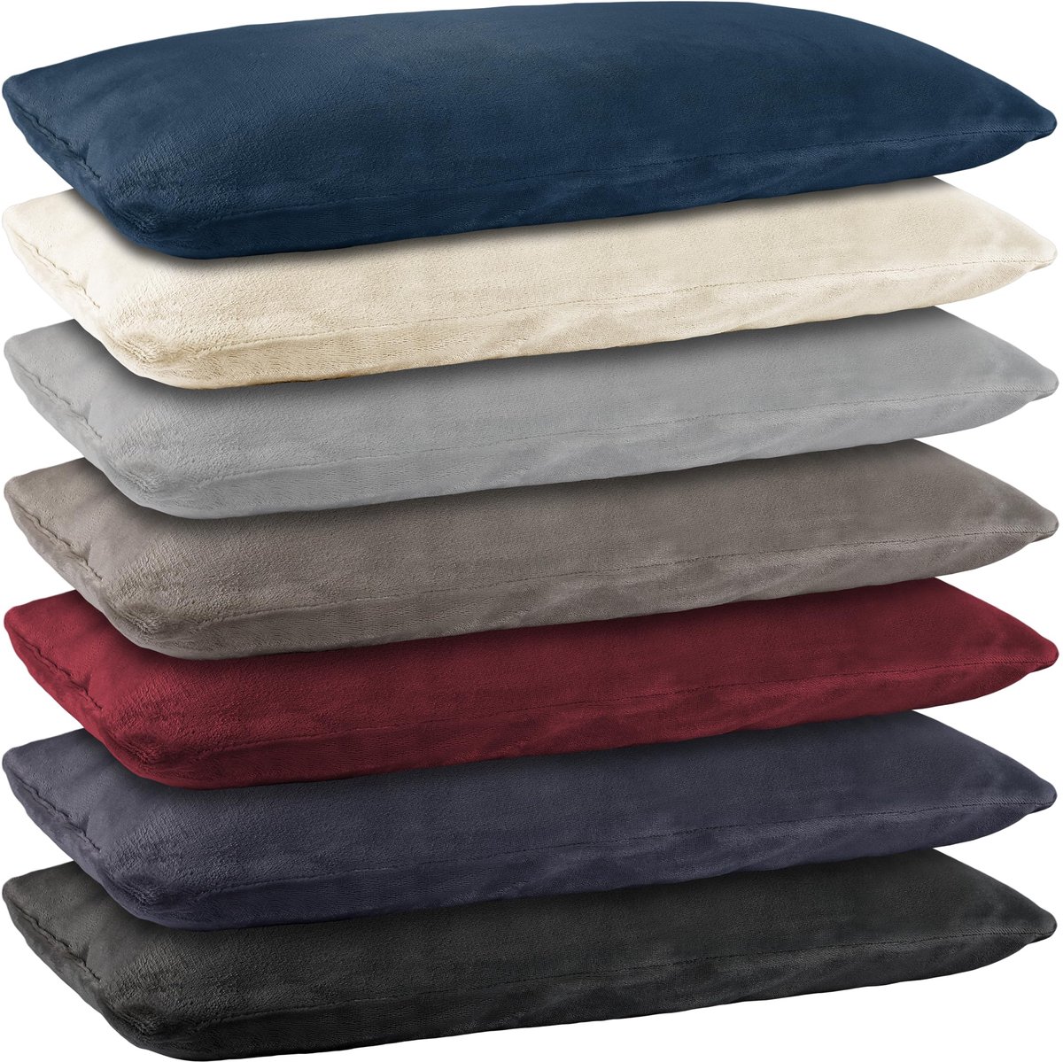 Kussensloop dubbelpack 40x80 cm - pluche kasjmire aanraking - 100% microvezel - perfect voor je bank - ShopVlot