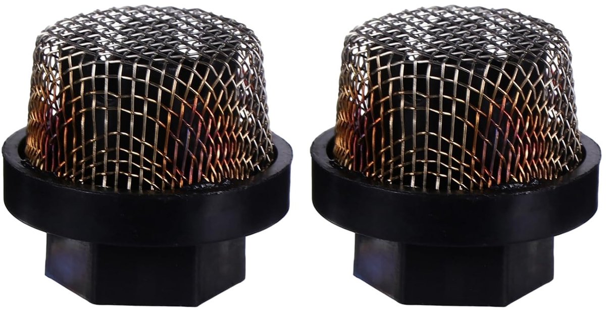 246385 Zuigzeef Filter – Zwart Staal – Set van 2