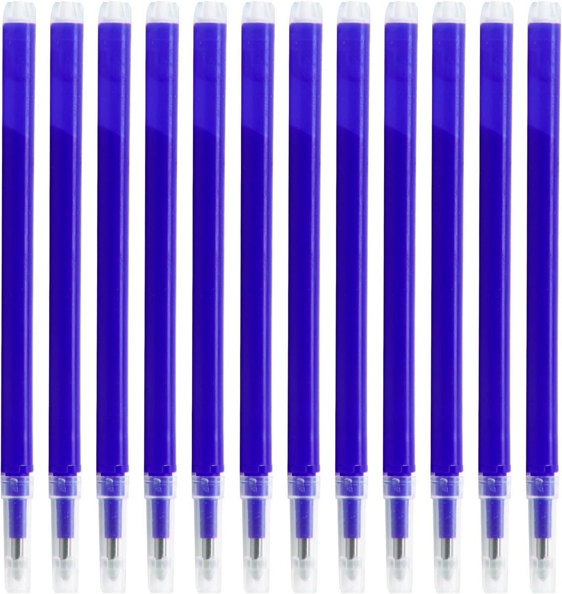 Pack of 12 refill packs, washable, 0.7 mm, high-quality, compatible with Pilot FiXion pens, long writing time of 400 - ShopVlot