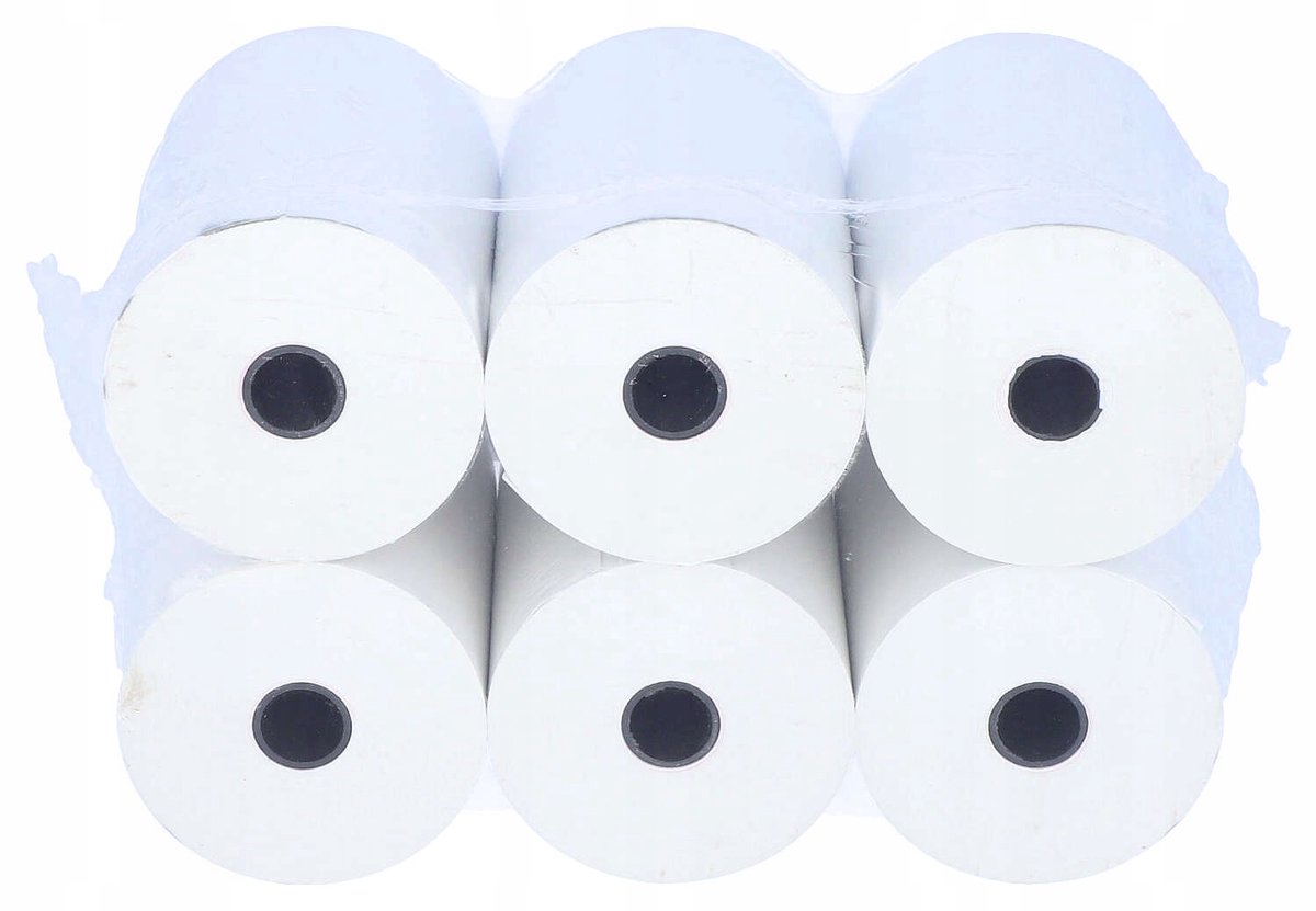 80mm x 50m Thermische Rolletjes voor Kassabon (6 stuks)
