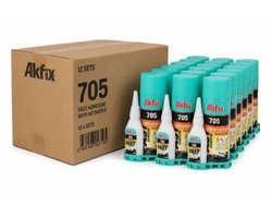 AKFIX Secondelijm 705 + activator 400ML+100gr 12x