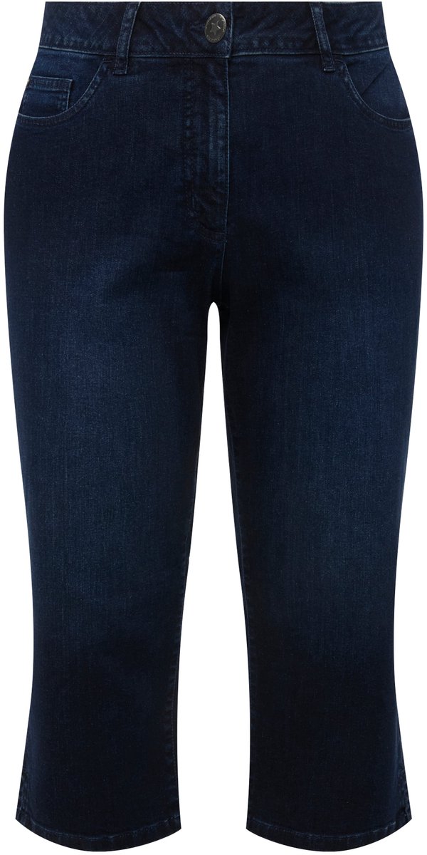 Angel of Style - Dames - 3/4-capri-jeans Carrie stretchcomfort 5-pocket - Donkerblauw - Maat 58
